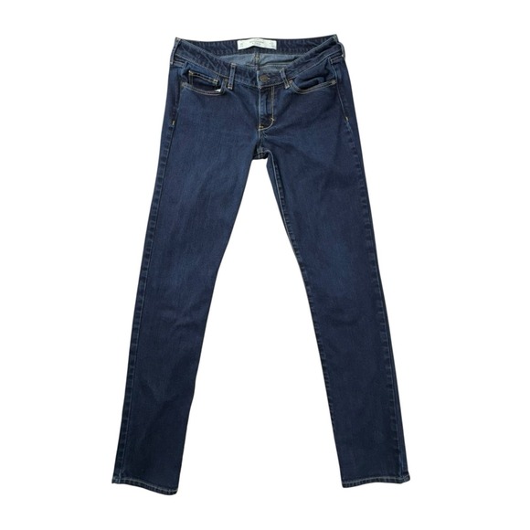 Abercrombie & Fitch Denim - Ambercrombie & Fitch Skinny Jeans Stretch Dark Wash Low Rise Women 4R (27x33)